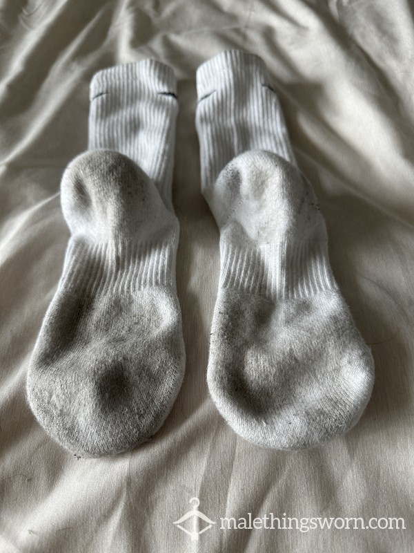 Well Used Nike Dri-Fit Men’s Socks - Worn 7 Days At Gym