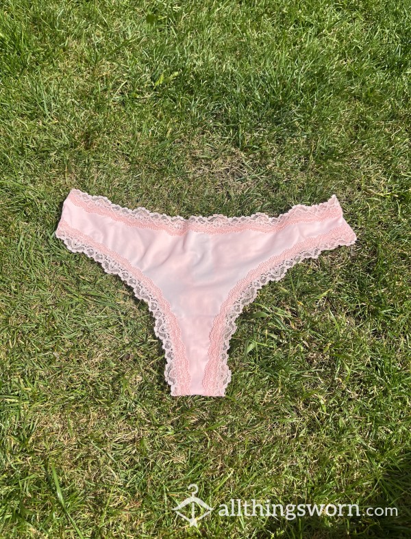 Used Pale Pink Thong