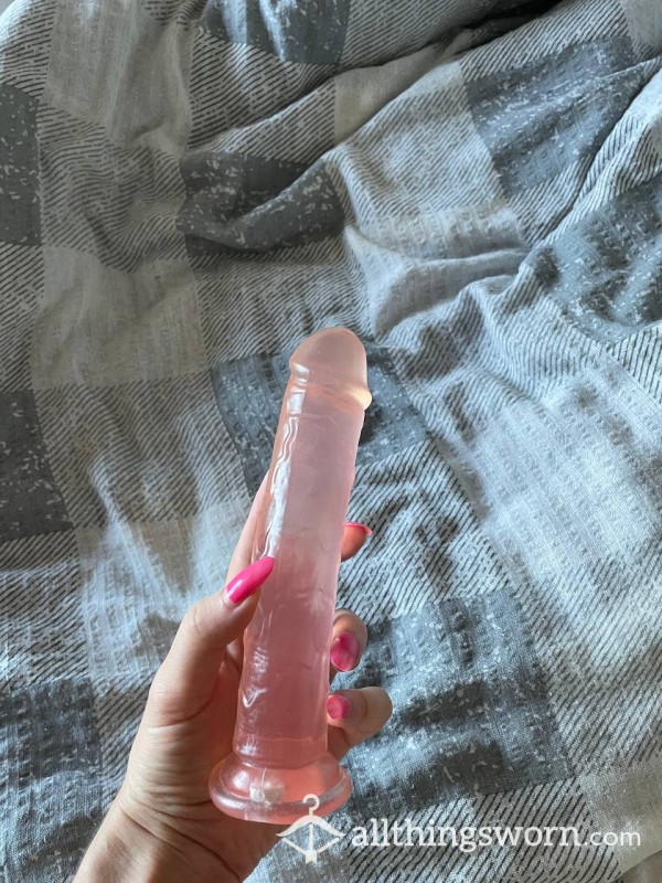 👅 Used Pink Jelly Di**o 18 Cm 👅