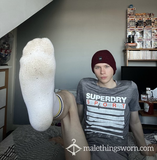 Used White Gym Socks