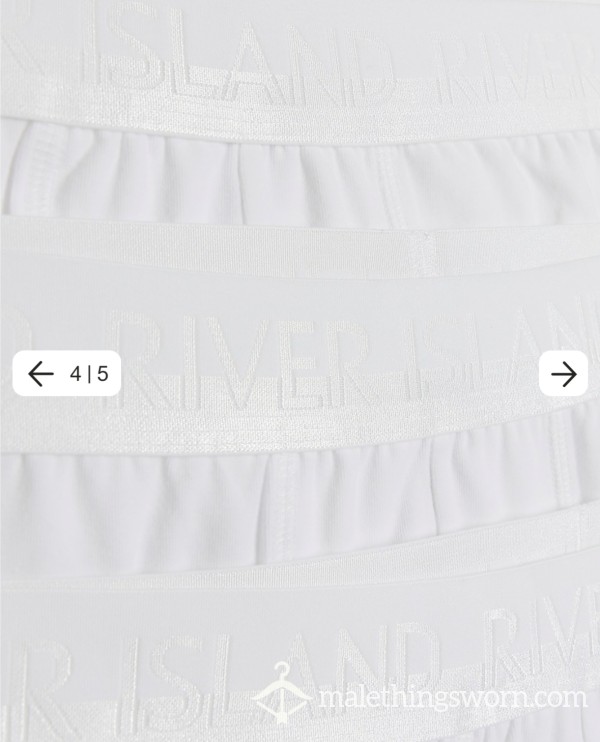 Used White RI Boxers