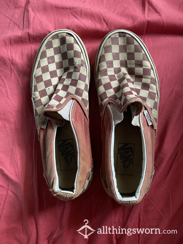 Very Loved Apple Bu*ter Checkered Vans