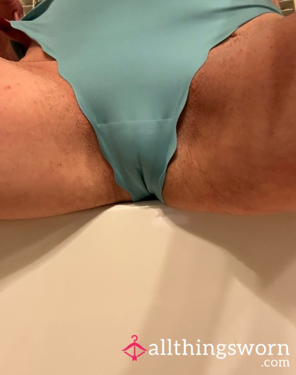 Very Smooth Well Worn Teal Thong