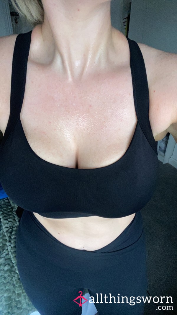 Very Sweaty Sports Bra Worn To Hot Yoga. 1 Hour 38 Degrees