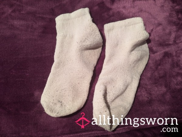 Very Used White Ankle Socks