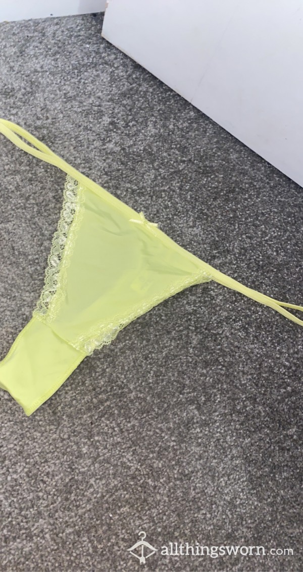 Very Well Used S**y Yellow G String