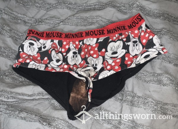 Very Well-worn Minnie Mouse Stained Knickers