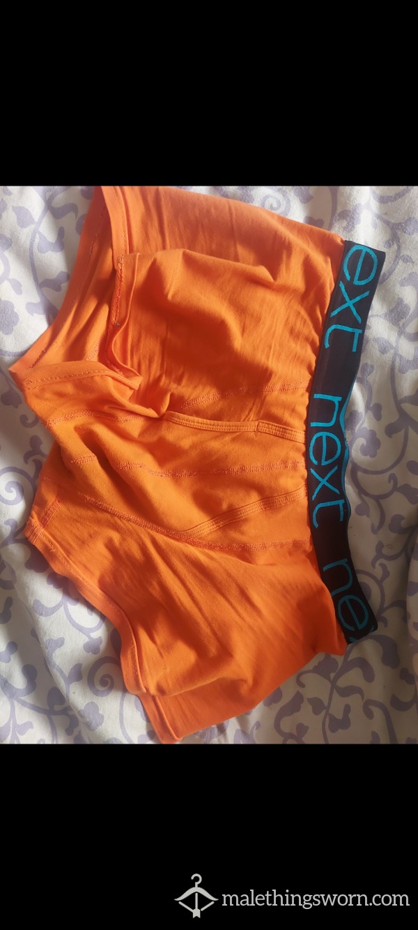 Very Well Worn Orange Next Boxers..