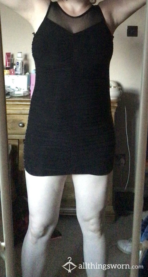 Very Worn On The Naughtiest Of Nights Out & Mistaken For A Prost*tute In This Black Dress - Size 10!!😈🤣