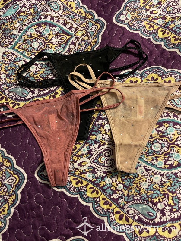 Victoria Secret Mesh Thongs