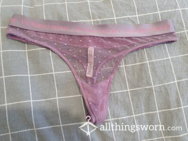 Victoria Secret Purple Well Worn Thong