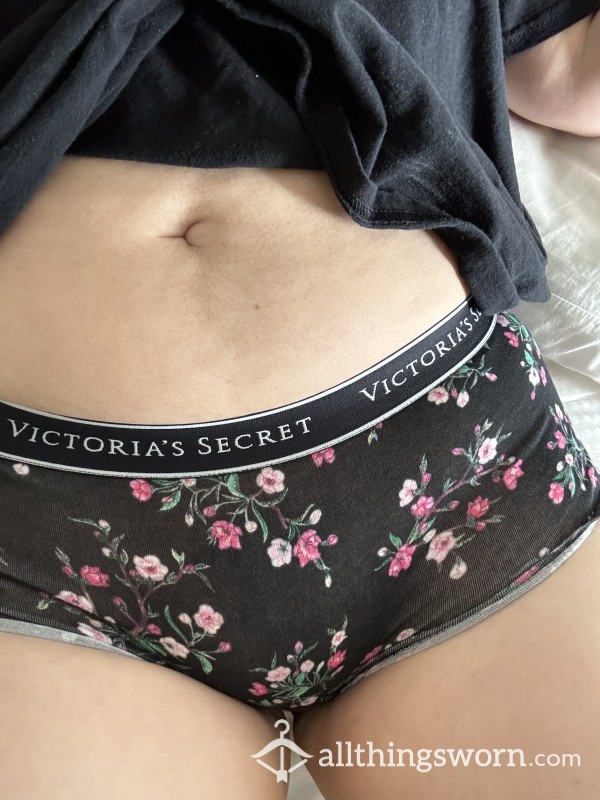 Victoria’s Secret Black Flor*l, Boy Short Panties