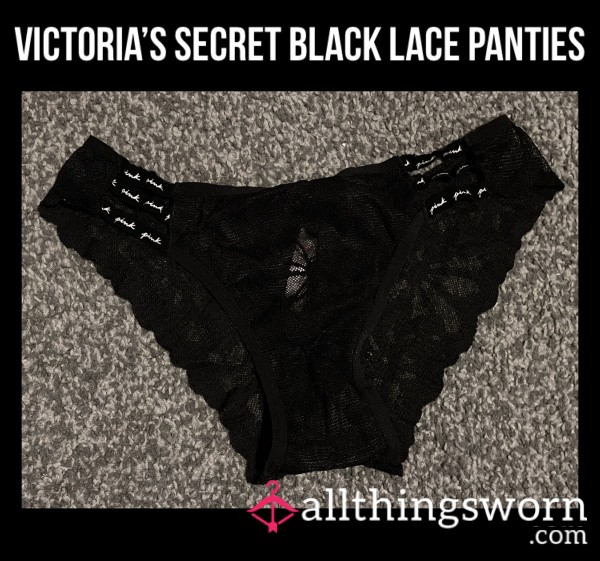 Victoria’s Secret Black Lace Panties🖤