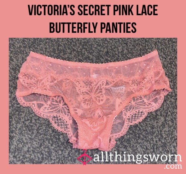 Victoria’s Secret Pink Lace Bu*terfly Panties💗