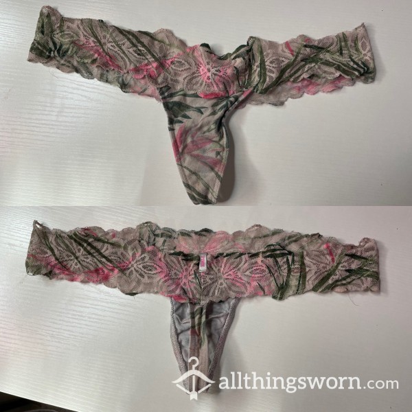 Victoria’s Secret PINK Tropical Lace Thong