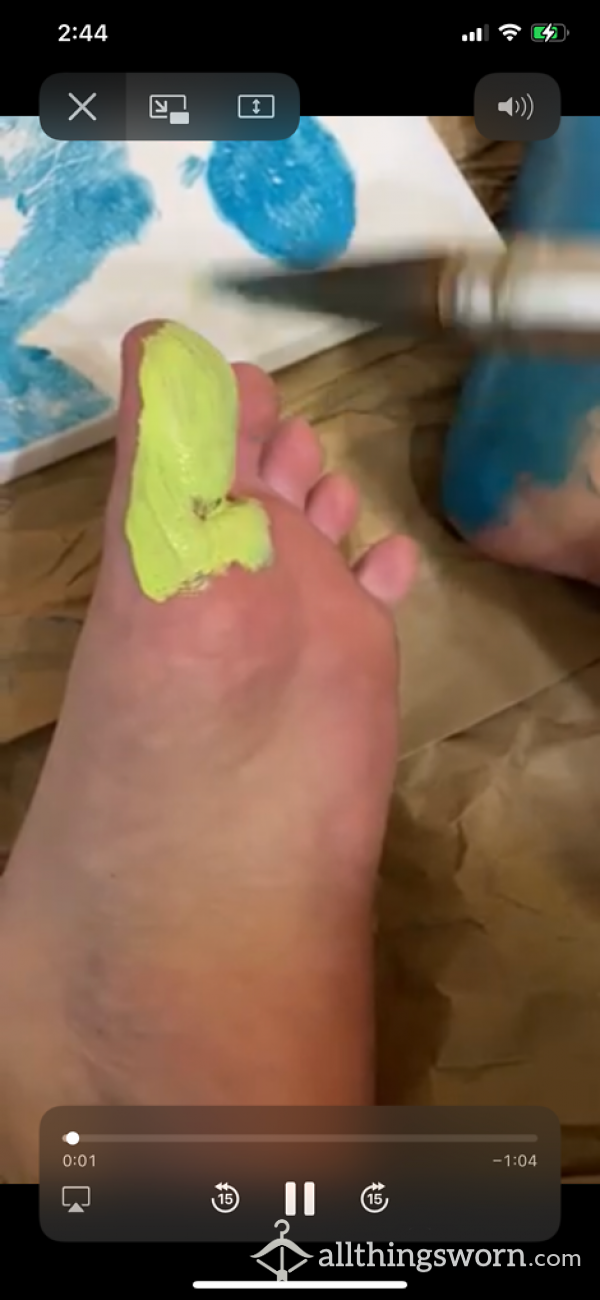 Video Clip- Foot Painting Video 2