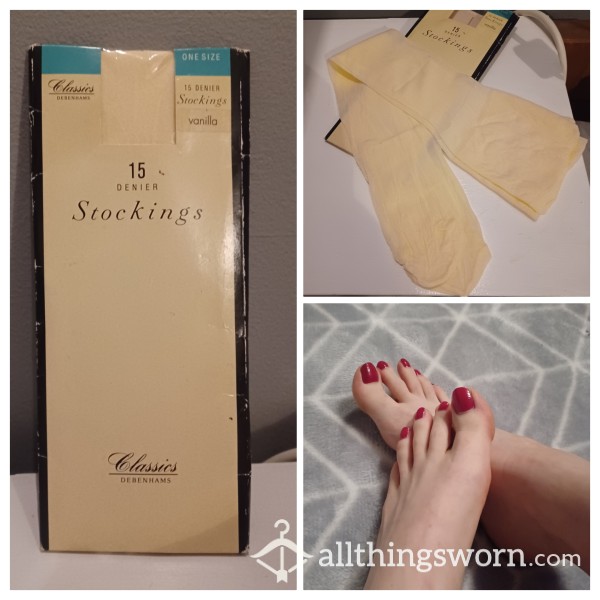 Vintage Vanilla Stockings, 15 Denier