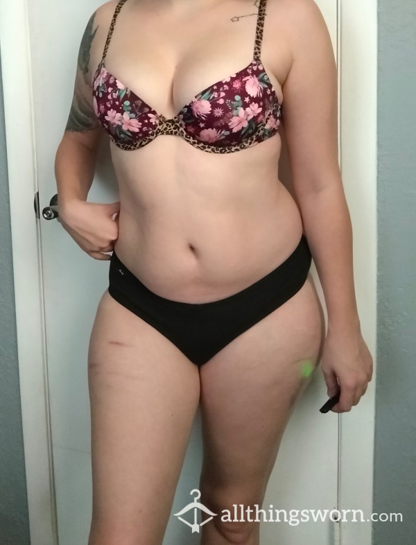 VS Black Cheeky Panties Worn 72 Hours