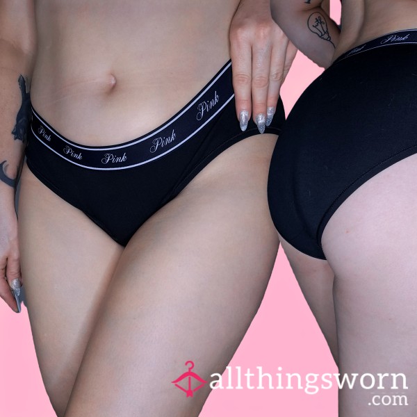 VS PINK Black Cotton Fullbacks