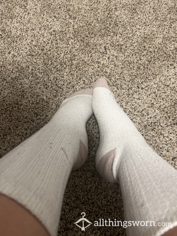 Warm Crew Socks Well Worn