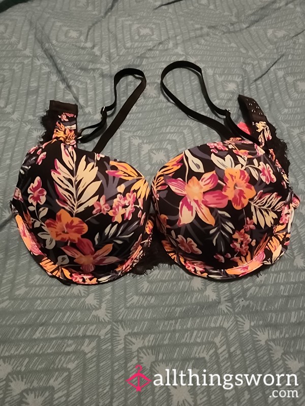 Tropical Flor*l Bra - I'll Wear It All Day For You!