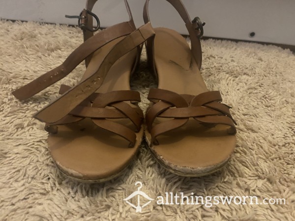 Wedge Sandals, Very Well-worn