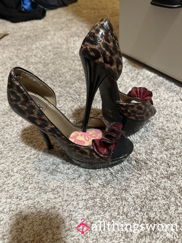 Well Loved Leopard Print Stilettos