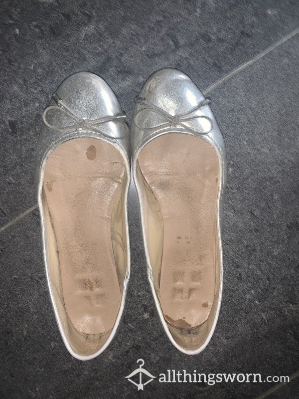 Well Worn Ballet Pumps