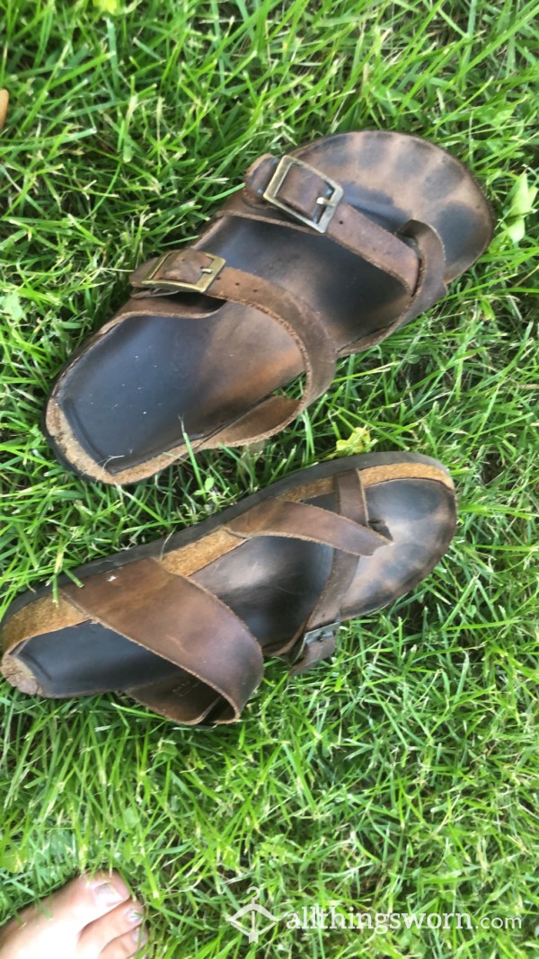 Well Worn Birkenstock Style Sandals