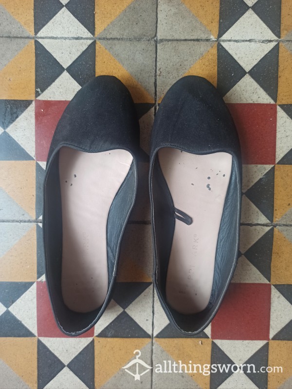 Well Worn Black Ballet Flats