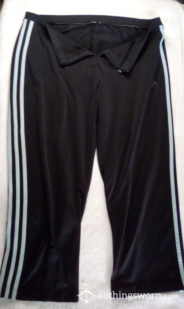 Well Worn Blue Adidas Leggings