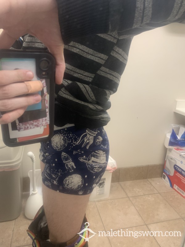 Well Worn Blue Space Underwear Boxers