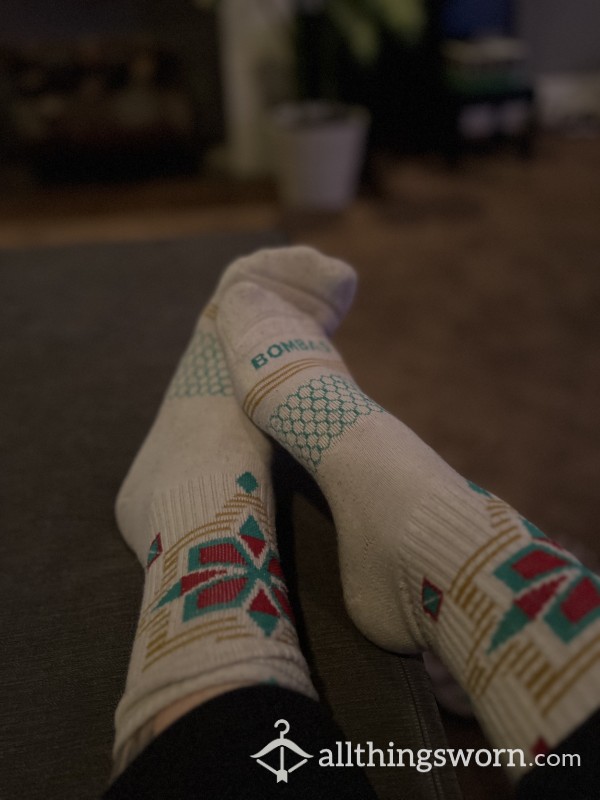 Well-worn BOMBAS Socks