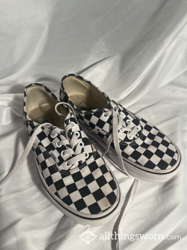 Well Worn Checkered Vans !