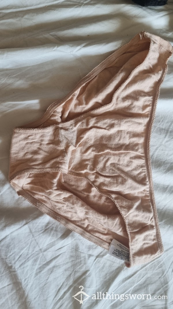 Well Worn Cream Nude Panties