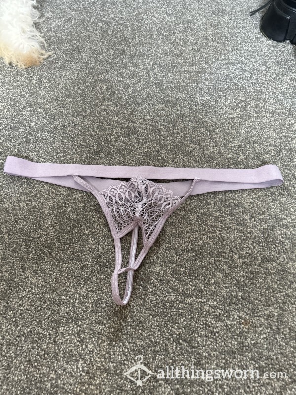 HAD S** WHILE WEARING Lilac G String