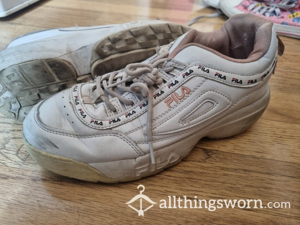 Well Worn Fila Trainers