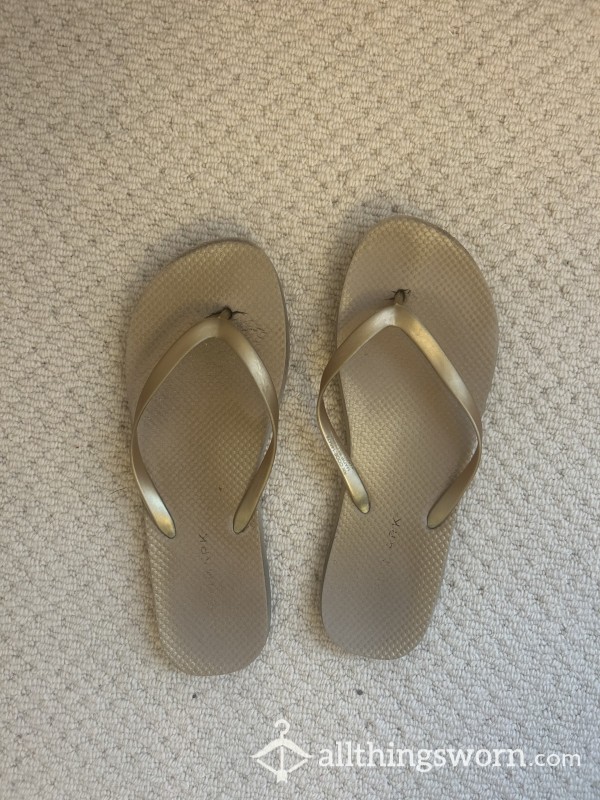 Well-worn Flip Flops