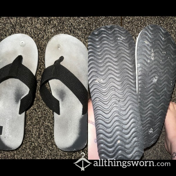 Well-Worn Flip Flops