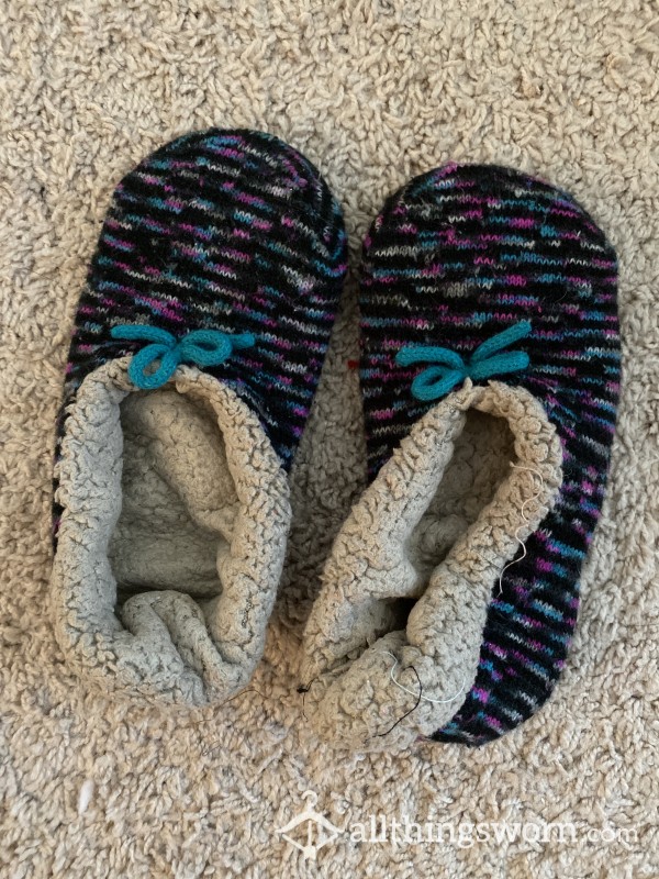 Well Worn House Slippers