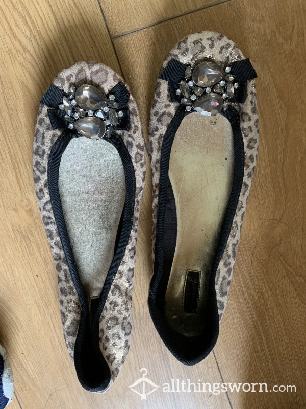 Well Worn Leopard Print Flats