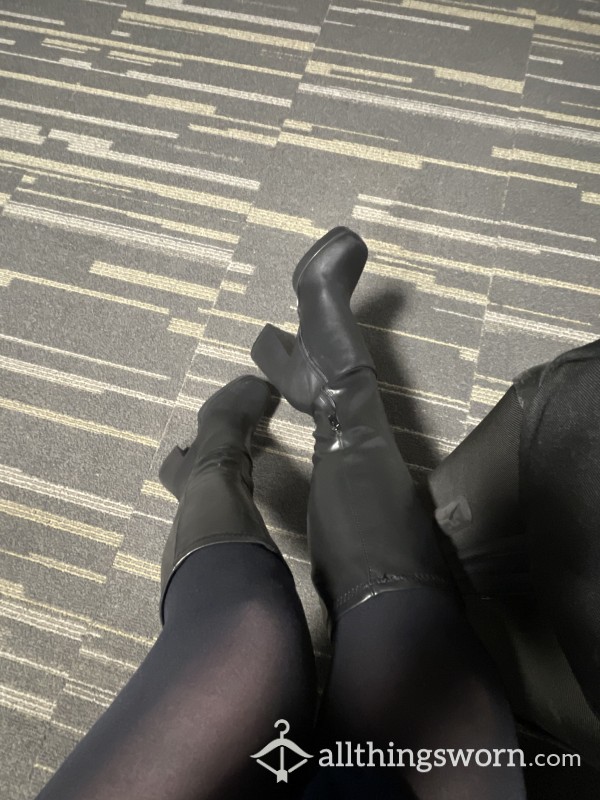 Well Worn & Loved Flight Attendant Boots