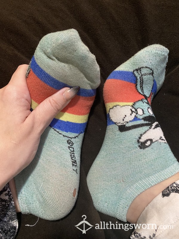 SOLD Well-worn Mickey Socks