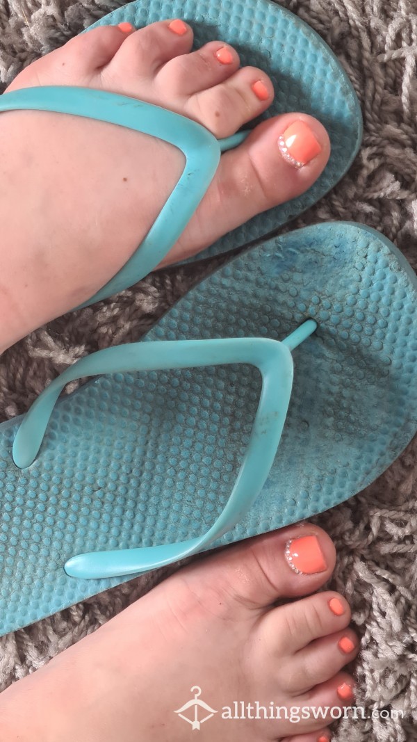 Well Worn, Old, Flip Flops!!