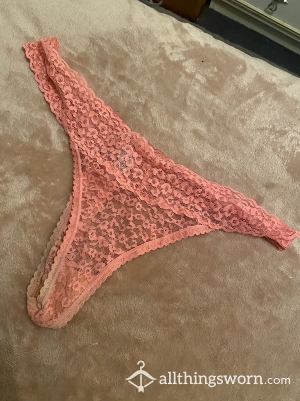 Well Worn Pink Thong