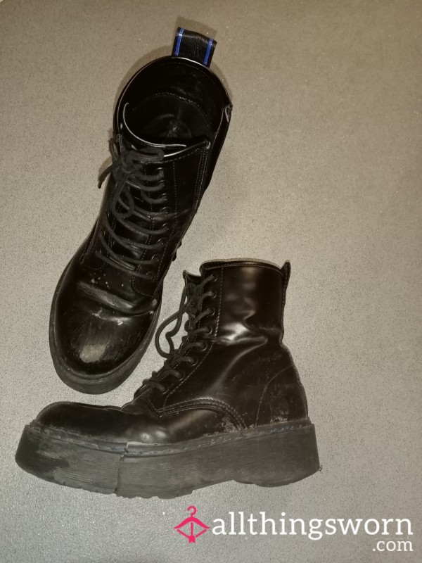 Well-Worn Platform Boots