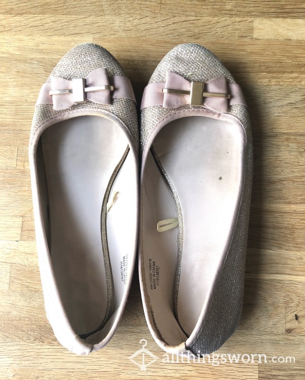 Well-worn Pretty Ballet Flats