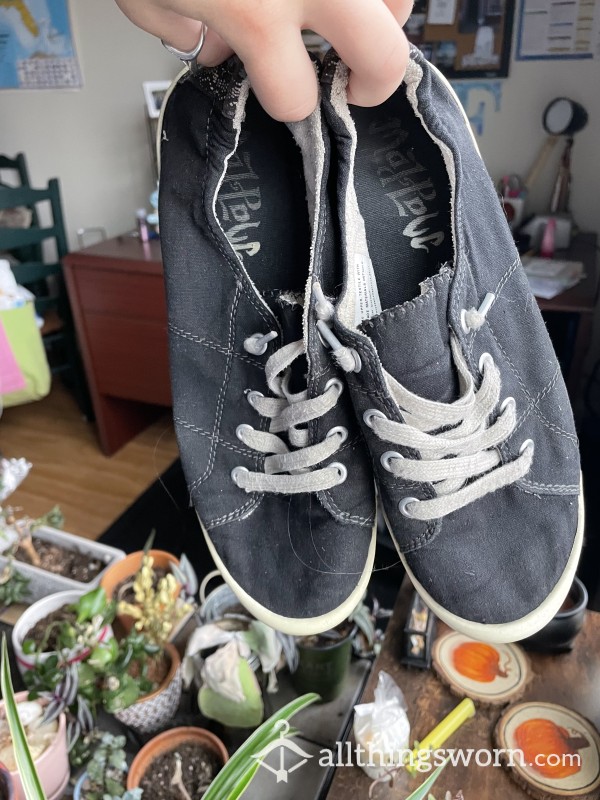 Well-worn Slip On Sneakers