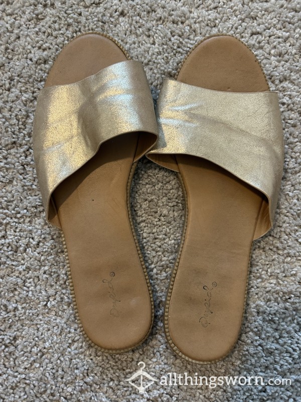 Well Worn Slip Sandals