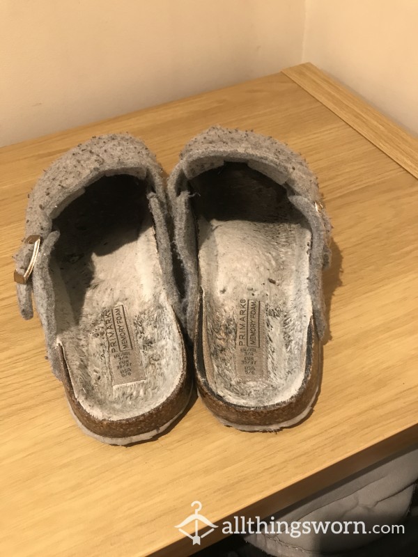 Well Worn Sweaty Slippers